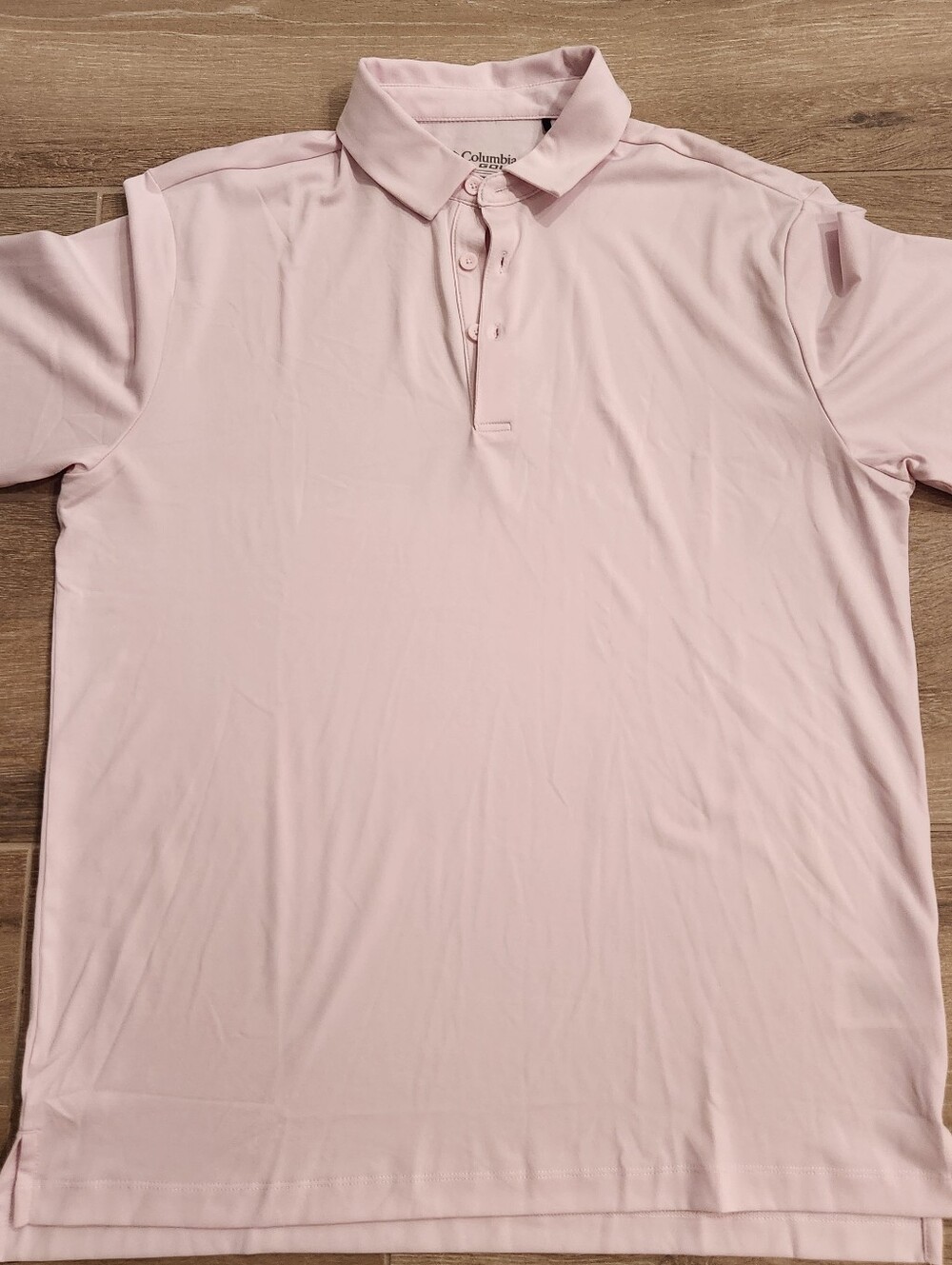 Columbia Men's Polo Shirt - Light Pink